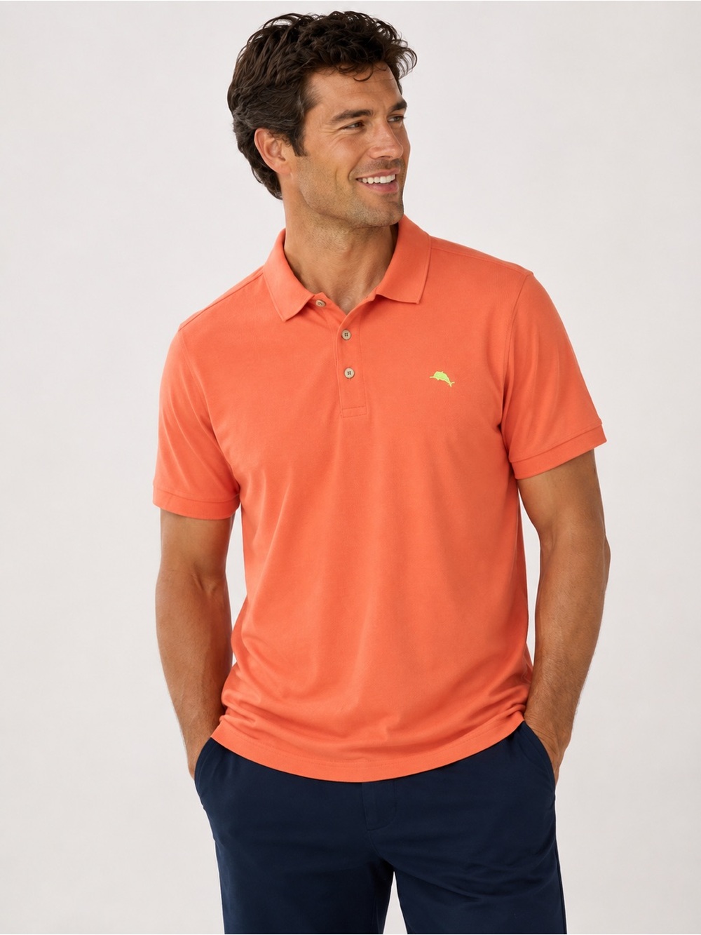 Tommy Bahama Coral Supima Cotton Polo Shirt 2XL Men